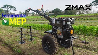 Teste Motocultivador Diesel 12hp Zmax [upl. by Aivlis]