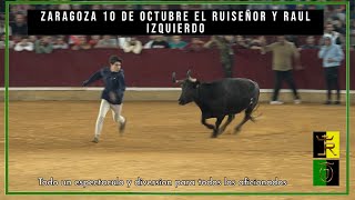 🔝 Zaragoza El Pilar 10 ▪ 10 ▪ 23 Suelta de Vaquillas ▪ Ganaderías El Ruiseñor y Raul Izquierdo 🔝 [upl. by Ahsaekal]