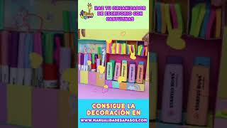 Make Desktop Organizer of Cardstock Paper  aPasos Crafts DIY [upl. by Adnilema46]