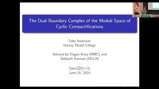 The Dual Boundary Complex of the Moduli Space of Cyclic Compactifications [upl. by Rogozen]