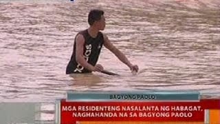 BT Mga residenteng nasalanta ng habagat sa Zambales naghahanda na sa Bagyong Paolo [upl. by Nodnil]