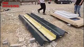 flat pack container installation process [upl. by Nordin]