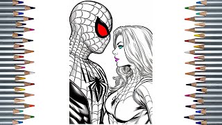 Spidermans Secret Romance EXPOSED Peter Parker and Gwen Stacy are Kissing SpiderMan Kissing [upl. by Fennessy]