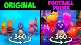 360 VR BACKYARDIGANS Song Original VS Football Phonk Song  BACKYARDIGANS FUNK [upl. by Imtiaz]