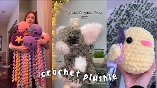 crochet a plushie with me  tiktok compilation🧶 [upl. by Rebmeced499]