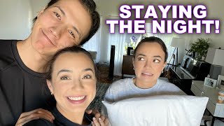 Spending The Night at My Twins NEW HOUSE  Merrell Twins [upl. by Tonnie]