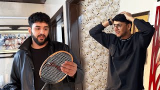 Abhishek Itna mehga badminton racket le aaya 😲 [upl. by Kaiulani]