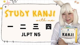 How to read Kanji  STUDY SESSION 1 一二三四 JLPT N5 [upl. by Ahsyia426]