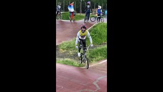 Mateo Carmona  rain or shine lets go bmx bmxracing competition bmxshorts shorts [upl. by Jessamyn919]