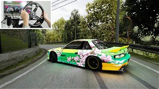 S13 Drifting Happogahara Touge Max Graphics  Assetto Corsa [upl. by Aliekat]