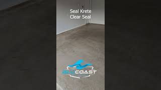 Sealing Our Garage Floor and WOW concretesealer seal [upl. by Agnola]