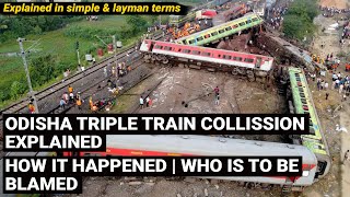 Odisha triple train collision  accident explained  coromandel express crashed in Balasore Odisha [upl. by Yssirc946]