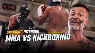 MMA vs Kickboxing  SPARRING INTENSO [upl. by Ahseinod289]