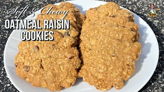 How To Make Soft and Chewy Oatmeal Raisin Cookies  EASY Oatmeal Raisin Cookie Recipe  shorts [upl. by Daffy]