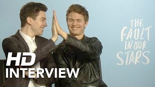 The Fault in Our Stars  Nat Wolff and Ansel Elgort  Interview HD [upl. by Squire90]