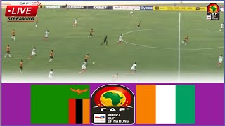 🟥Live Match Zambia vs Ivory Coast  Full Stream Africa Cup of NationsAfcon Qualifiers2024 [upl. by Hanafee]