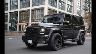 Brabus G 700 Widestar driving in DÜSSELDORF [upl. by Luzader593]