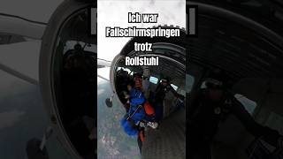 Querschnittsgelähmt Fallschirmspringen fyp comedy skydiving skydive parachute fallschirm [upl. by Kusin]