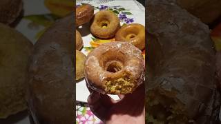 DONAS DE PASTEL DE CALABAZA 🤤 PUMPKIN CAKE DONUTS pumpkin pancasero shorts [upl. by Akeihsal]