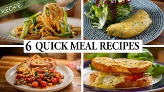 6 quick and easy meals for Busy Weeknights [upl. by Dulcle]