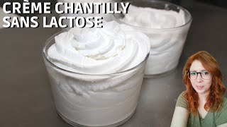 FACILE crème chantilly à la noix de coco Sans lactose [upl. by Ecnaiva386]