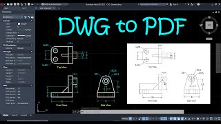 How to convert AutoCAD DWG File to PDF [upl. by Eneleahs109]