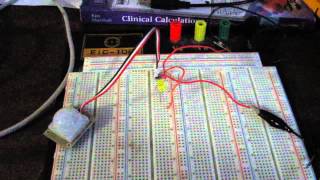 Motion Detector Circuit Demo [upl. by Lindley641]