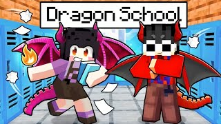 Going To DRAGON SCHOOL In Minecraft [upl. by Niamor]