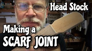 How to make a quotScarf Joint Headstockquot for your Cigar Box Guitar [upl. by Godbeare]