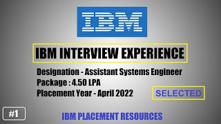 IBM interview experience  ibm interview questions  ibm interview for freshers [upl. by Columbyne]