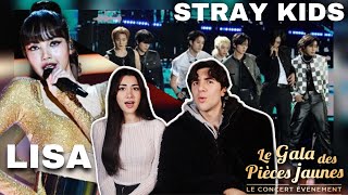 LISA BLACKPINK ‘Lalisa’  STRAY KIDS ‘SClass’  Le Gala des Pièces Jaunes PERFORMANCE REACTION [upl. by Irep]