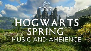 Spring at Hogwarts  Harry Potter Hogwarts Legacy Music and Ambience [upl. by Goeger]