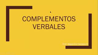 Complementos Verbales Noveno [upl. by Chimene]