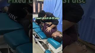 Fixed L4L5 L5S1 disc spinechiropractic physiotherapy discpain painreliefcenter [upl. by Eiramadnil]