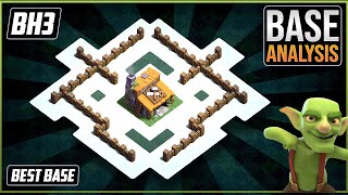 BEST Ultimate BH3 TROPHYdefense Base 2021 Builder Hall 3 Trophy Base Design with Copy Link  COC [upl. by Nesyrb]