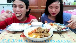 MUKBANG  FILIPINO FOOD  KALDERETANG BABOY [upl. by Ofelia613]