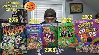 20 Year Old Halloween Cereal Taste Test  LA BEAST [upl. by Delmar911]