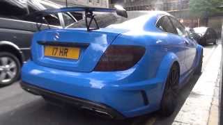 BLUE Mercedes C63 w IPE DECAT  CRAZY SOUNDS [upl. by Kleper583]