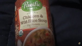 Pacific Foods Organic Chicken amp Wild Rice Soup [upl. by Lovering516]