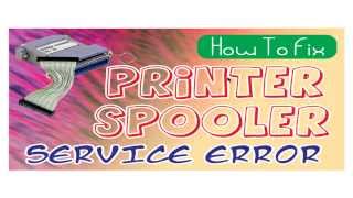 How to Fix print spooler services not running error from windows 7 [upl. by Edla]