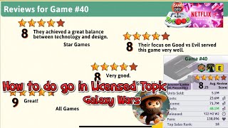 Game Dev Tycoon  Netflix  How to Create a Good License Galaxy Wars with Rewards [upl. by Ycnaf930]