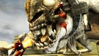 God of War Chains of Olympus Basilisk Boss Fight PS3 1080p 60fps [upl. by Tharp982]