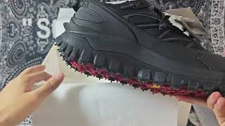 Unboxing and review best and cheap Moncler Trailgrip GTX Black  stockxkicks [upl. by Karlis]