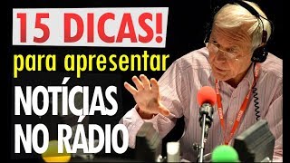 Dicas Para Apresentar Programa Jornalístico no Rádio locução curso aula [upl. by Adahs]