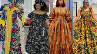 🔥GRAND STYLE TENUE AFRICAINE DE ROBE LONGUE MOYENNE 2024 WAXPAGNE AFRICAN CASUAL DRESS ANKARA GOWN [upl. by Nwahsauq]