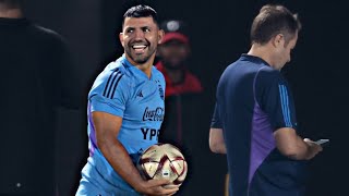 KUN AGUERO volvió a ENTRENAR con la SELECCIÓN ARGENTINA en Qatar 2022 [upl. by Schuh710]