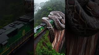 Nature Exploration  Amazing Scenery  Giant Python Train Truck wowmoment Shorts youtubeshorts [upl. by Rudich571]