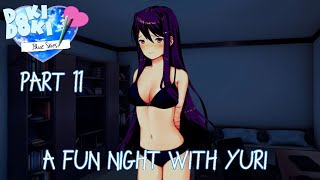 A fun night with Yuri  Part 11 Yuri route  DDLC Blue skies mod [upl. by Alleyne]