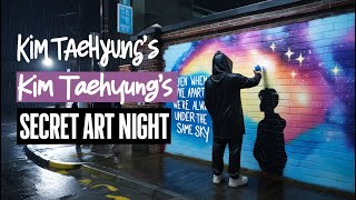 Kim Taehyung’s Secret Night as a Street Artist 🎨✨ A Heartfelt Tribute to ARMY 💜 [upl. by Yonatan]