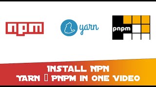 How to install Nodejs Yarn and PNPM In Ubuntu Linux [upl. by Reyna]